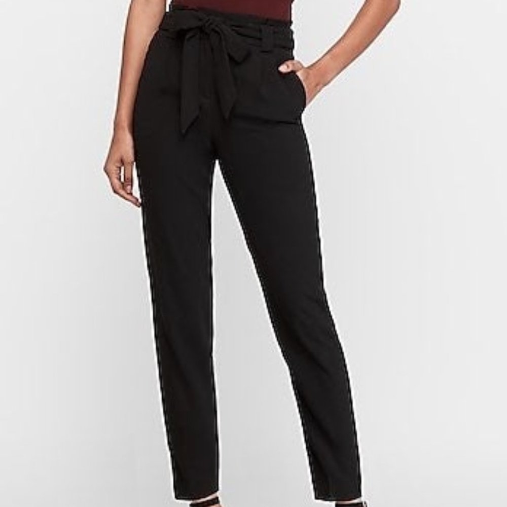 Size 10 Express High Waisted Paperbag Pants